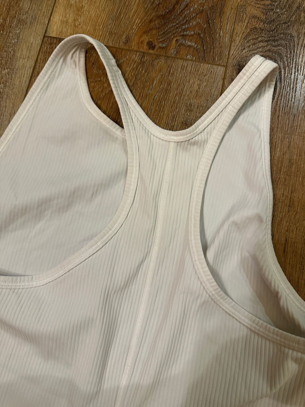 lululemon athletica white size 8 Ribbed Racerback Tank - Picture 3 of 6